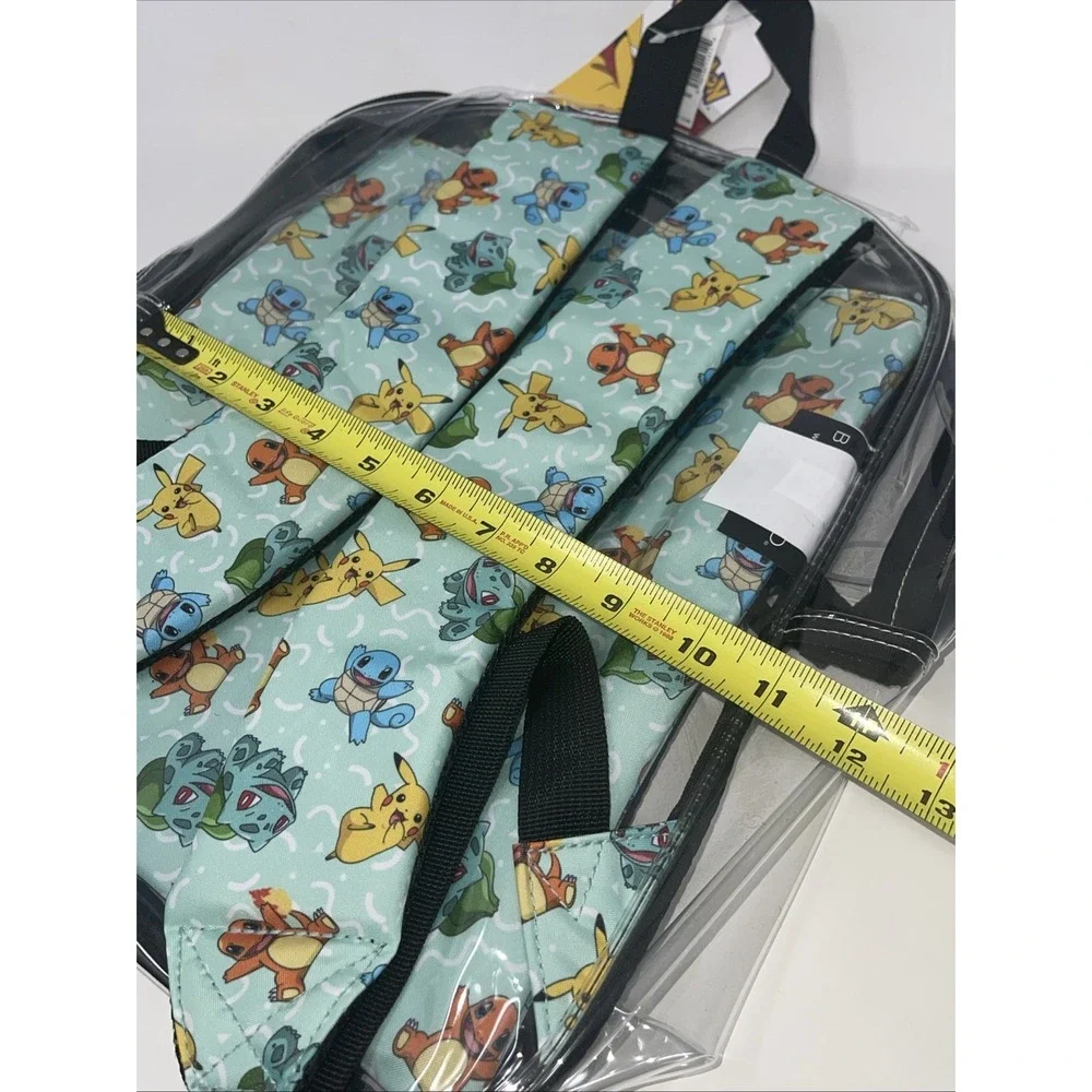 Clear See Thru‎ backpack Pokemon Pouch Stadiums School Pack Cards festival